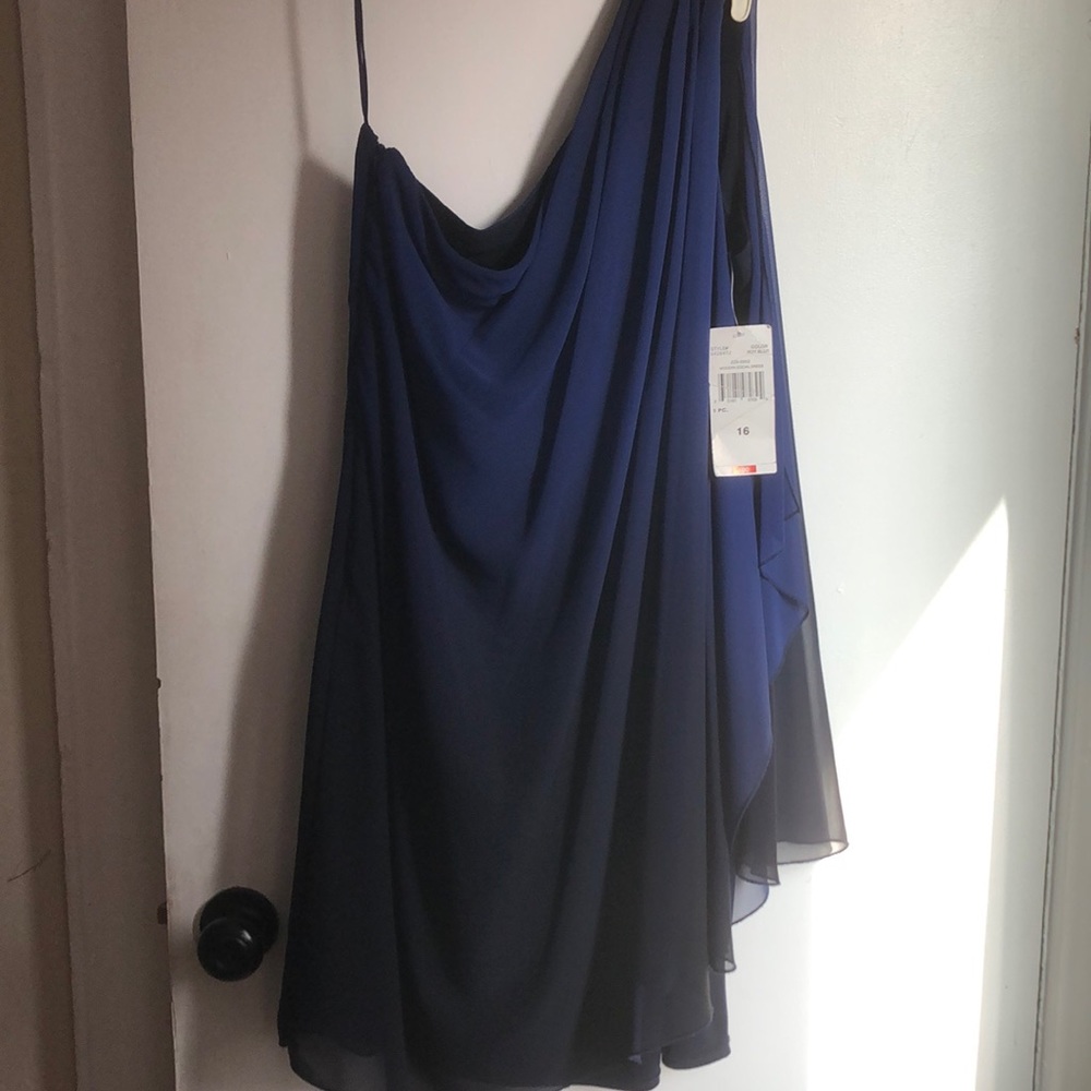 One shoulder cocktail dress